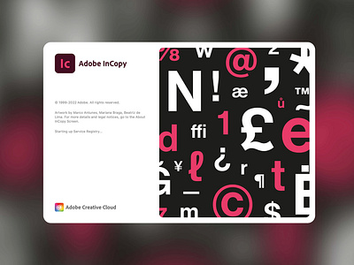 Adobe InCopy 2023 | Splash Screen